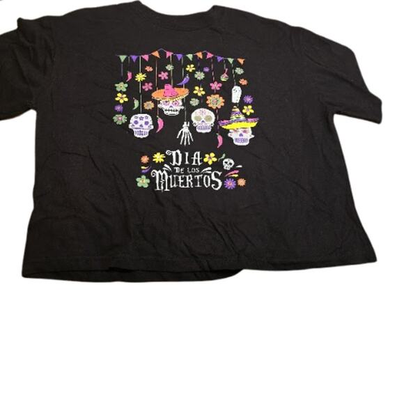 Social Culture Día de los Muertos Crop Tee – Size M (New) - Picture 3 of 4